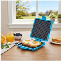Living and Home Microwave Silicone Toastie Sandwich Maker in Blue