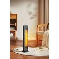 Living and Home 23 Inch 2KW PTC Fan Heater Touch Control with Remote Control in Black