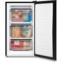 Living and Home 60L Freestanding Under Counter Upright Freezer Adjustable Thermostat in Black