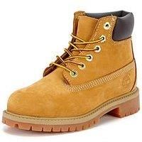 Timberland 6 Inch Classic Boot Wheat Nubuck Child Ankle Boots