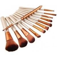 12Pc Makeup Brush Set & Metal Case