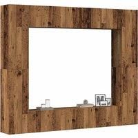 Wall Mounted TV cabinets 8 pcs Old Wood Engineered Wood