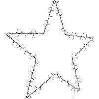 Christmas Lights Star Silhouette 115 LEDs Warm White