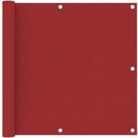 Balcony Screen Red 90x400 cm Oxford Fabric