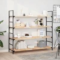 Floating Shelves 4 pcs 140x40x2 cm Untreated Solid Wood Acacia