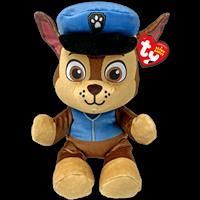 TY Chase Paw Patrol Soft Plush Toy for Kids, Cuddly Teddy, Collectible Stuffed Toy, Beanie Babies Range, Regular