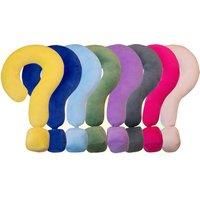 Question Mark Shaped Ergonomic Neck Pillow In 8 Colours - Blue