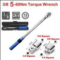 10-60N.m Torque Wrench Set High Precision 3/8'' Square Drive 72 Teeth Ratchet Torques Spanner Key Car Bike Repair Tools Kits