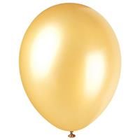 Premium Gold Champagne Pearlized Balloons (30cm) Pack of 8 - Elegant Party Decorations