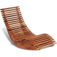 Rocking Sun Lounger Acacia Wood