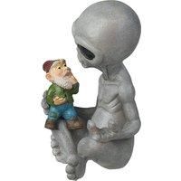 Weatherproof Resin Alien Gnome Garden Ornament - Unique Outdoor Dcor Sculpture