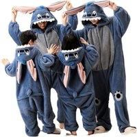 Fluffy Disney Inspired Family Flannel Onesie Pyjamas- 5 Designs - Black