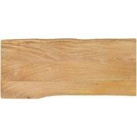 Table Top 100x40x3.8 cm Live Edge Solid Wood Mango