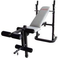 York B500 Folding Barbell Weight Bench Foldable Workout Lifting w/ Leg Developer