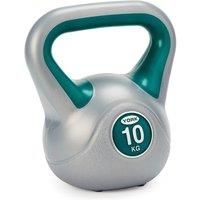 York Fitness Vinyl Kettlebell, Dark Green, 10kg