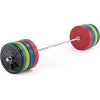 York Solid Rubber Bumper Olympic Power Lifting Coloured Weight Plates
