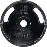 York 15kg G2 Rubber Thin Line Olympic Weight Plate