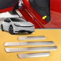 For Toyota Prius XW60 2023 2024 Sainless Steel Door Sill Kick Scuff Protector Cover Guard
