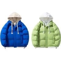 Green Women's Thermal-Lined Puffer Parka Jacket - Hooded, Quilted, 4 Colours, Longline Fit