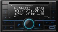 Kenwood DPX-7300DAB Crystal Clear Digital Radio Bluetooth Handsfree Music Technology Smartphone Remote Control for Amazon Alexa Black with Multicolor Screen