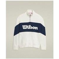 Wilson Mens Tennis Parkside Half Zip - Beige