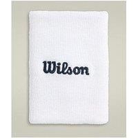 Wilson Unisex Tennis Wide Terry Logo Wristband - White