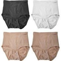 Women'S Light Control Shaping Underwear Deal - 4 Pack! - Black