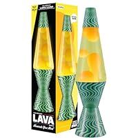 Lava Lamp - 14.5" Spellbinder - The Original Motion Lamp - Orange Lava and Yellow Liquid with Printed Base - Item #2637