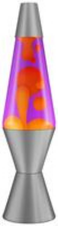 Classic Lava 17in Radiance Lamp - Orange & Violet Argos H41.5 W10.5 D10.5cm