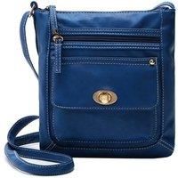 Black Women's Vegan Leather Crossbody Purse - Adjustable Strap, Multiple Compartments, Compact Everyday Satchel