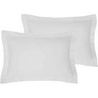 Very Home Luxury Soft Touch 600 Thread Count 100% Cotton Sateen Oxford Pillowcases (Pair)