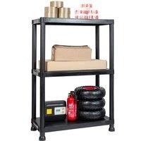 Black Plastic Shelving Unit In 3 Options