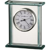 Howard Miller Company Cooper Traditional Analog Metal Quartz Alarm Tabletop Clock in Clear Clear 17.8cm H X 14.6cm W X 4.4cm D