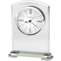 Howard Miller Corsica Table Clock 645-770 – Modern Glass with Quartz Alarm Movement
