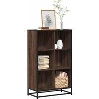 Book Cabinet Brown Oak 65.5x33x107.5 cm Engineered Wood