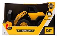 CAT Compact Steel Wheel Loader – 12” Construction Toy with Real Working Loader Arm & Durable Steel Parts – Ideal for Realistic Construction Play – Ages 3+