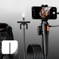 360 Two-Way Rotary Articulating Endoscope Camera with 8.5mm Single Lens 1080P HD Industrial Endoscope for smartphone Android