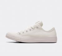 Converse Womens Chuck Taylor All Star Ox Mono Canvas Trainer - White - Size 3