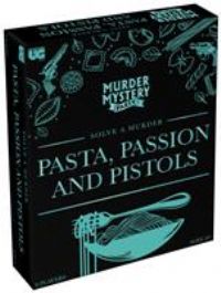 Murder Mystery Adult Party Game | Pasta, Passion & Pistols, Red, White, and Black