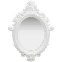 Wall Mirror Castle Style 56x76 cm White