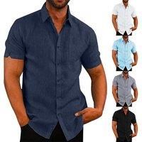 Men'S Short Sleeve Shirt - 7 Size & 5 Colour Options - Black
