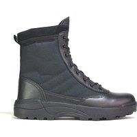 Men'S Durable Army Work Boots - Synthetic Leather, Lace-Up, All-Day Comfort