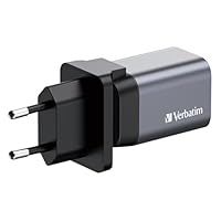 Verbatim 35W UK/US/EU 2-Port GaN Wall Charger With Power Delivery
