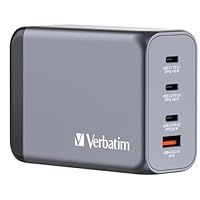 Verbatim 240W 4-Port GaN Wall Charger 3C1A UK/US/EU