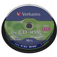 Verbatim 43480 12x CD-RW - 10 Pack Spindle