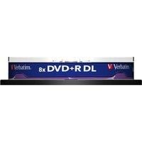 5 Verbatim Logo Dual Layer DVD+R 8x DL Double layer Blank Discs 8.5GB 240M 43666