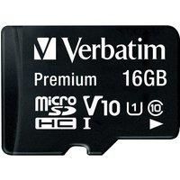 Verbatim Micro SD Class 10 16GB Memory Card + Adaptor