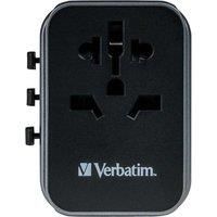 Verbatim UTA-03 Universal Travel Adapter, 30W PD / QC 3.0, 2 x USB-C, 3 x USB-A,
