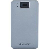 Verbatim 53652 Executive Fingerprint Secure HDD - 1 TB - Grey - External Hard Drive with Fingerprint Scanner - USB 3.1 GEN 1 - for Windows & Mac OSX - Portable Hard Drive - USB-C Hard Drive