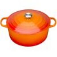 Le Creuset Signature Cast Iron Round Casserole Le Creuset Colour: Volcanic, Width: 24cm  - Volcanic - Size: Medium